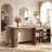 95" Extra Long Sofa Console Table with 360° Rotatable Storage Shelves