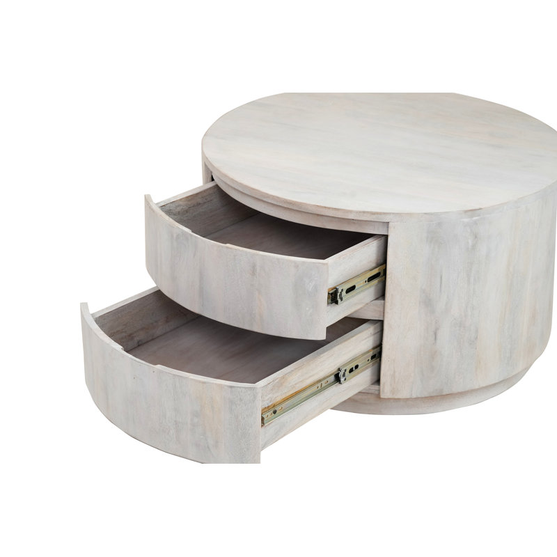 Brettly 2-Drawer Coffee Table, Whitewash