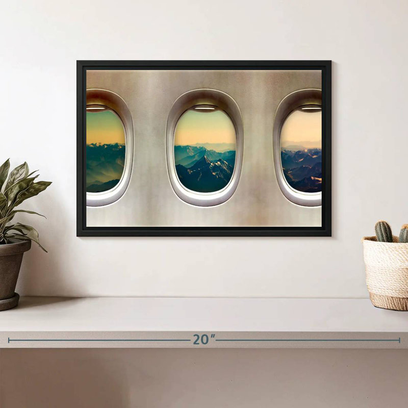 Mehar Old Airplane Windows, 9" H x 13" W