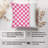 Abstract Pink Plaid Pattern IV Modern