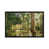 Toile encadrée de bois rustique foncé