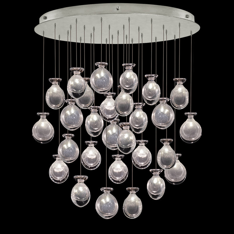 Essence 28 - Light Pendant, Silver, Clear