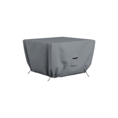 Heavy Duty Multipurpose Outdoor Square Fire Pit Cover, Durable & UV Resistant Patio Waterproof Cover -  Arlmont & Co., E0CFFD56EC2F4E048533AD75D47EDEAF