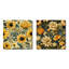 Higgston - Ensemble de 2 collages floraux carrés-101849423-101849425