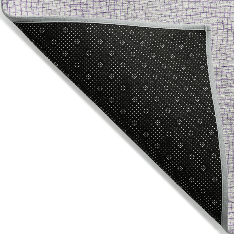 Tapis d'intérieur lavable géométrique lavande et mauve 8 pi x 10 pi HomeRoots