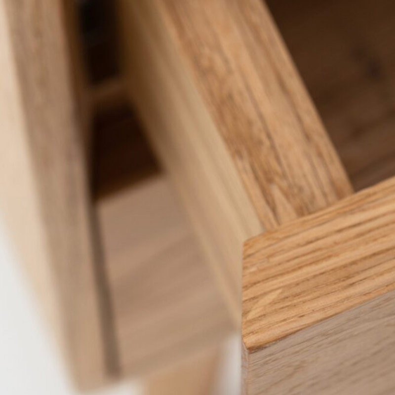 Asael Solid Wood Bedside Table