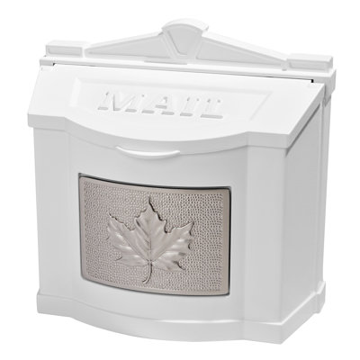 Wallmount Mailbox with Brass Leaf