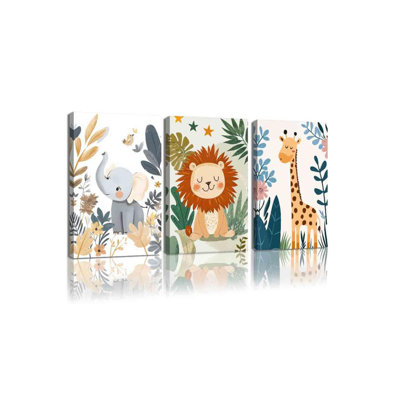 3 Piece Wrapped Canvas Wall Art