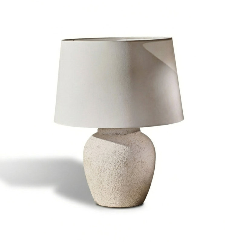 Ceramic Lamp, Yes, White