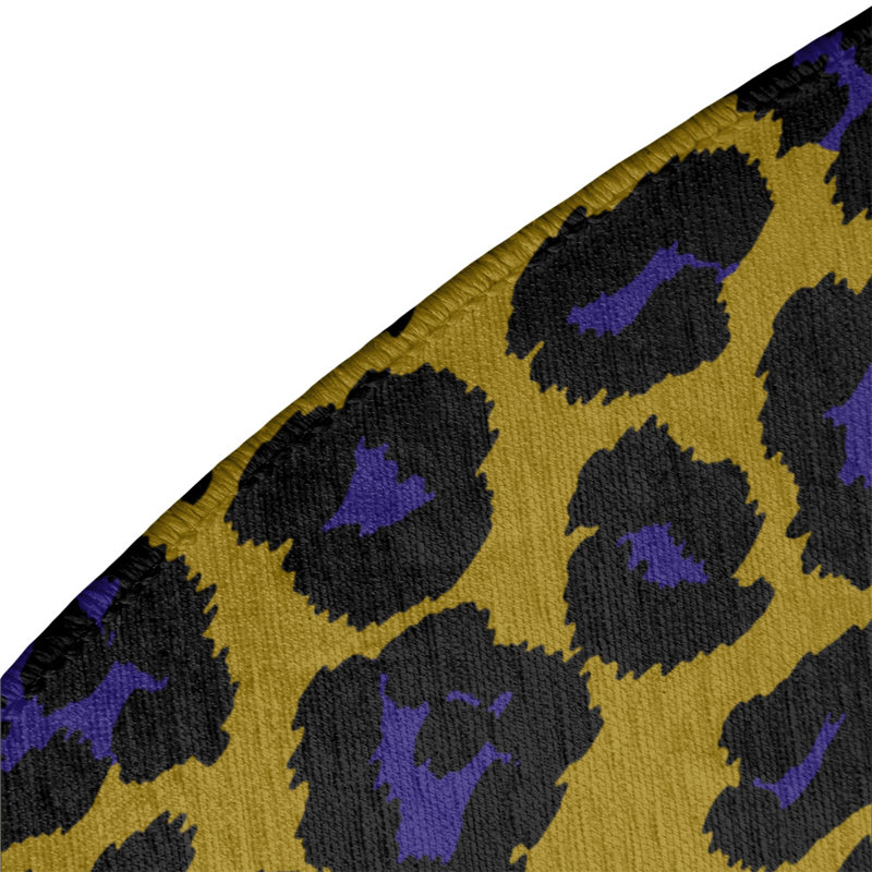 Animal Print Indoor Rug, Round 5'