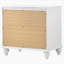 Table de chevet 2 tiroirs blanche