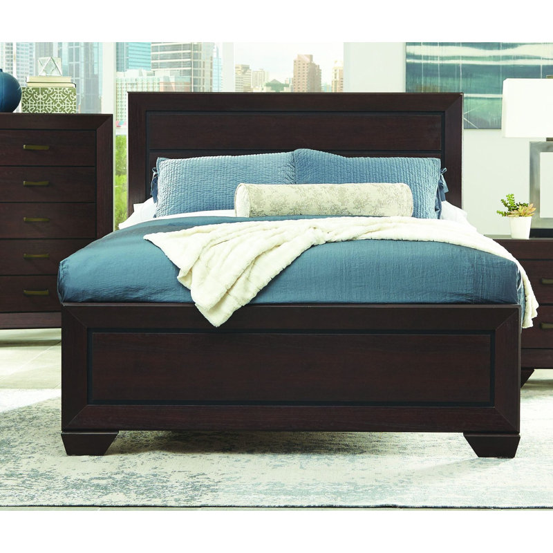 Gussie Standard Bed, King, Dark Cocoa