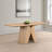 Wood Dining Table with Pedestal Base-1716364116