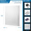 Armoire murale biométrique blanche à ouverture à droite - 120 module d'empreintes digitales, construction en acier, tablettes réglables, construction solide