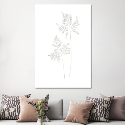 Delicate Fern 1 Piece Wrapped Canvas Painting