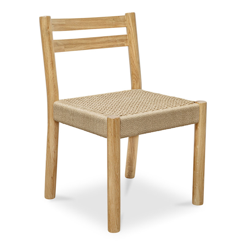 Finn Solid Wood Dining Chair, Natural