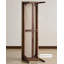 Banc minimaliste moderne en noyer et cuir pour chambre et salon