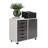 SOLID WOOD ROLL CART STORAGE CHEST WHITE & GRAY-131018158