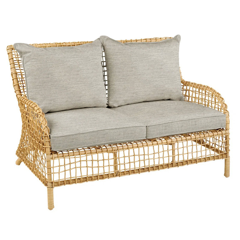 Charlotte Outdoor 2 - Seat Loveseat, Fog Rain