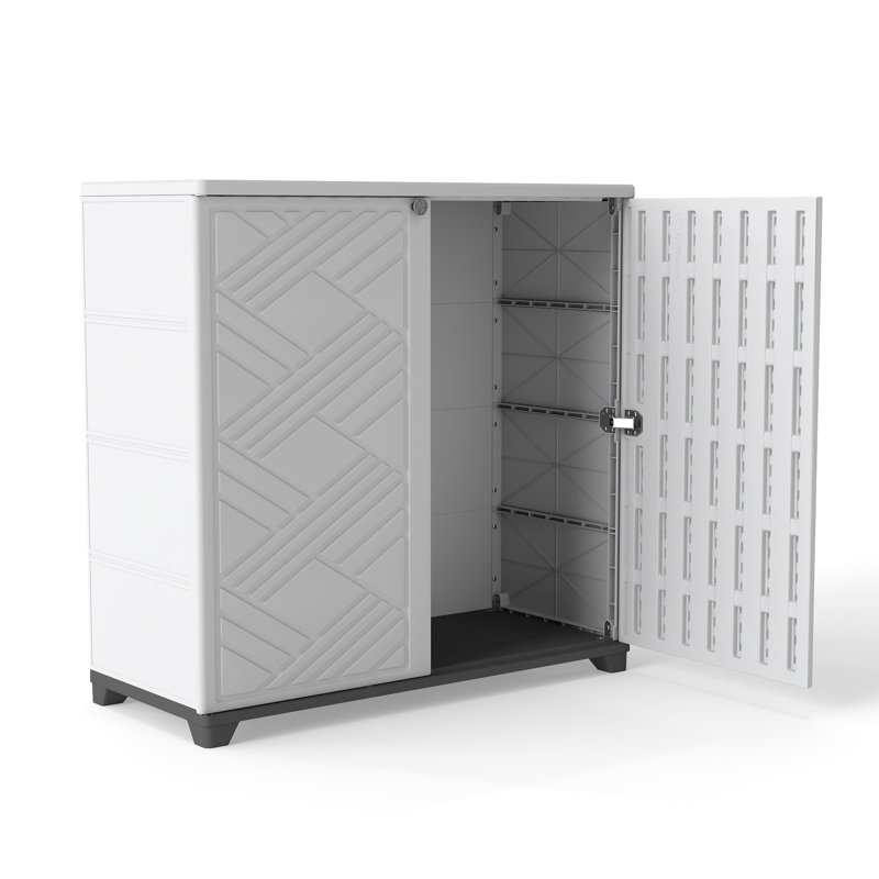 Armoire de rangement en forme de diamant 75 gallons Yardgrace Yardgrace, Blanc