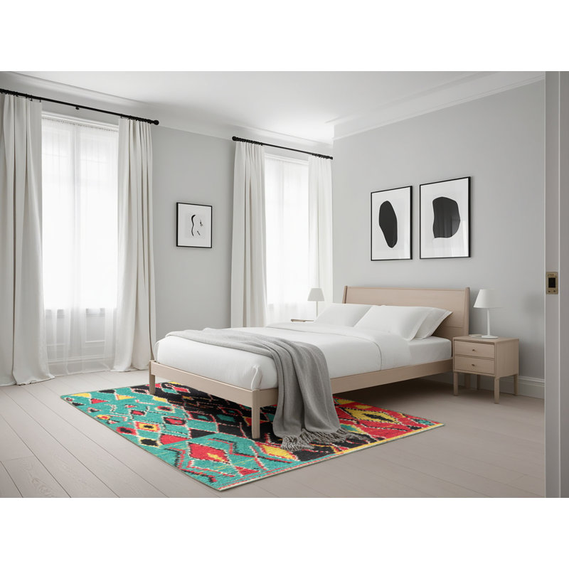 Abstract Indoor Rug, Rectangle 5' x 7'