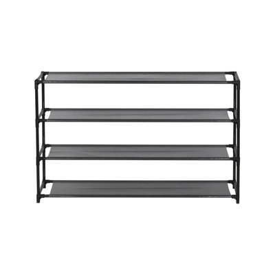 12 Pair Stackable Shoe Rack