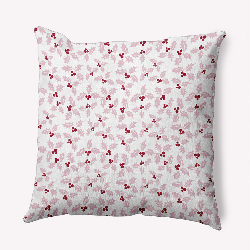 Floral Polyester Throw Pillow, 18" x 18", Square