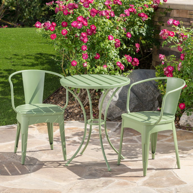 ENSEMBLE MÉTAL 3 PCS COLMAR, Green