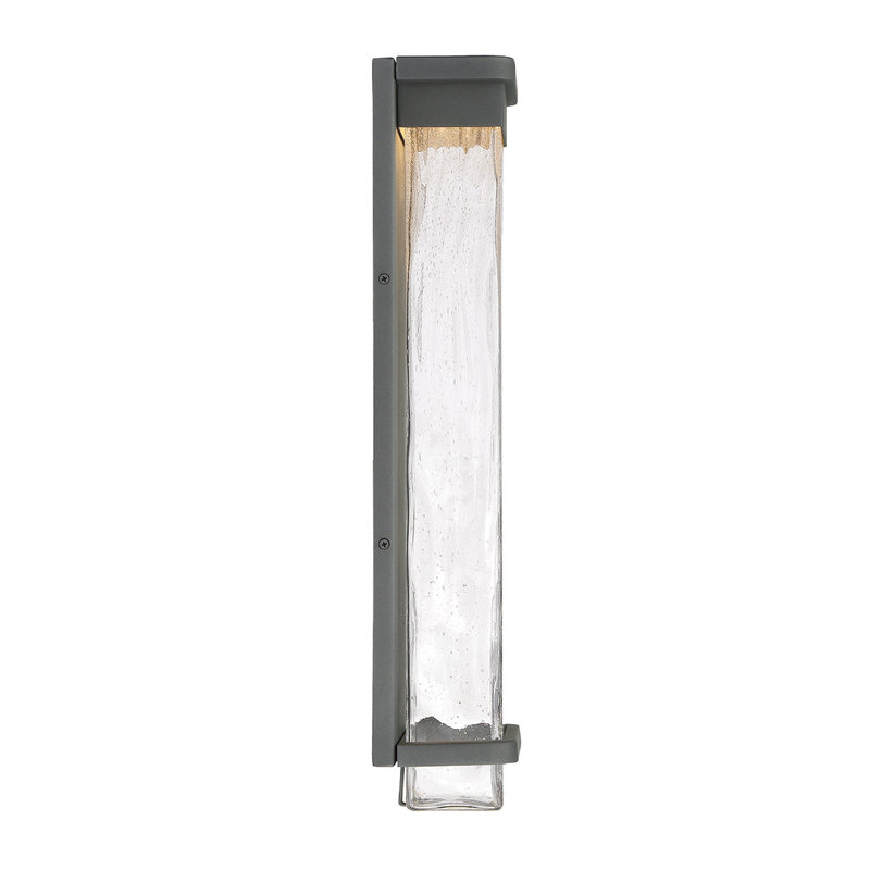 Vitrine LED Outdoor Flush Mount, Black, 21" H x 6.5" W x 4" D