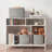 3-Piece Cotton Rope Storage Basket Set, Rectangular Woven Shelf Bins with Handles-1357065853