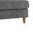Seemab Upholstered Gray Corduroy Armless Chair with Pillow Back, Single Chair Module Part For Sectional Sofa-94322395