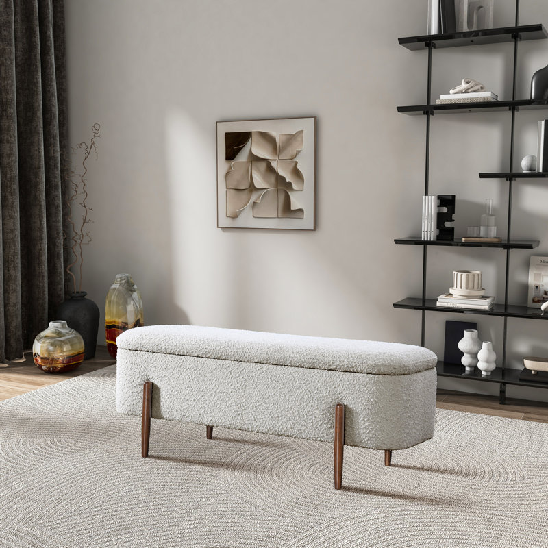 Boucle Storage Bench