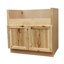 Shoop Natural Shaker Style Farmhouse Sink Base Cabinet