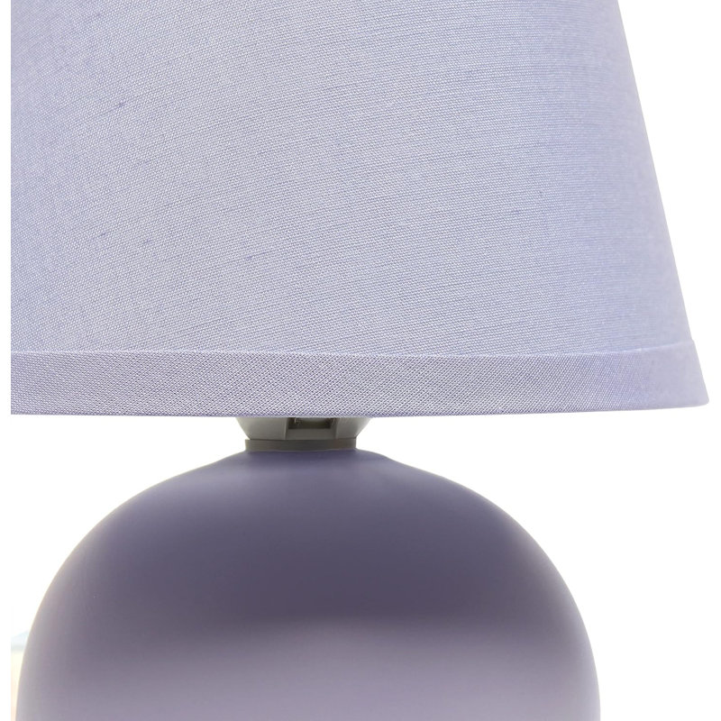  Lampe de chevet Nauru 8,66 pouces, Mauve
