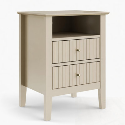 Table de chevet avec 2 tiroirs