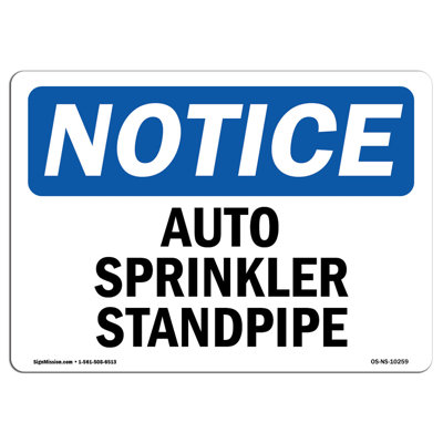 Auto Sprinkler Standpipe Sign