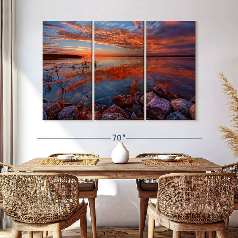 Alvord Rocky Shores Sunrise, 42" H x 65" W