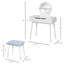 Ensemble de coiffeuse avec miroir et tabouret-1773712541