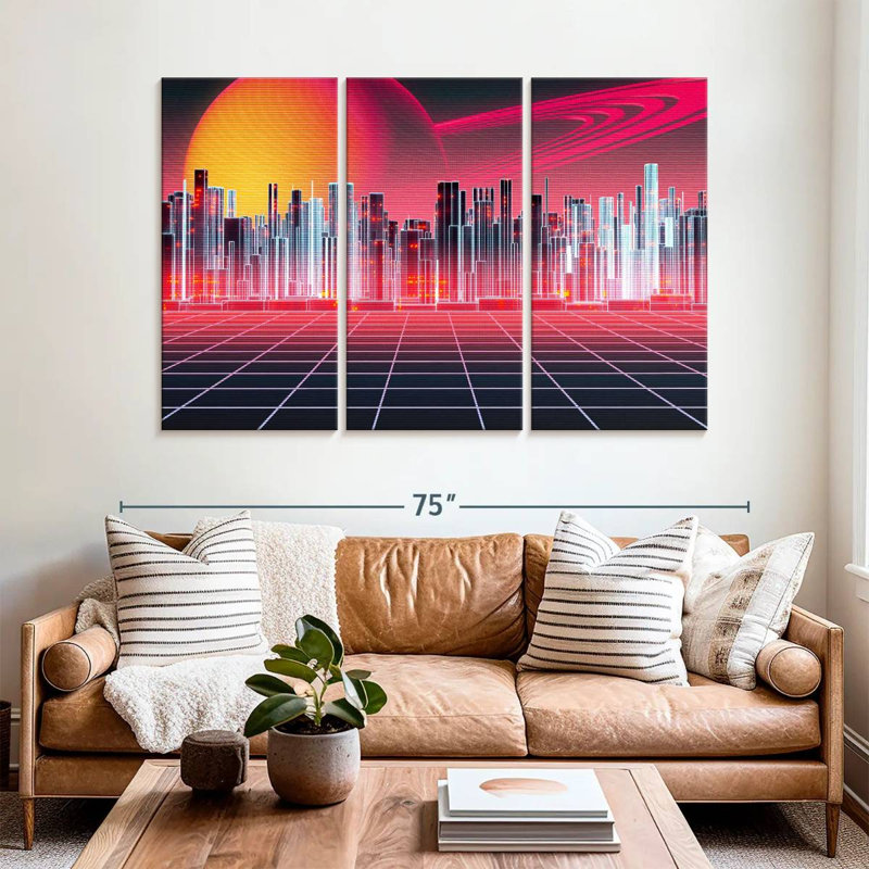 Kelan Digital Metropolitan, 42" H x 65" W