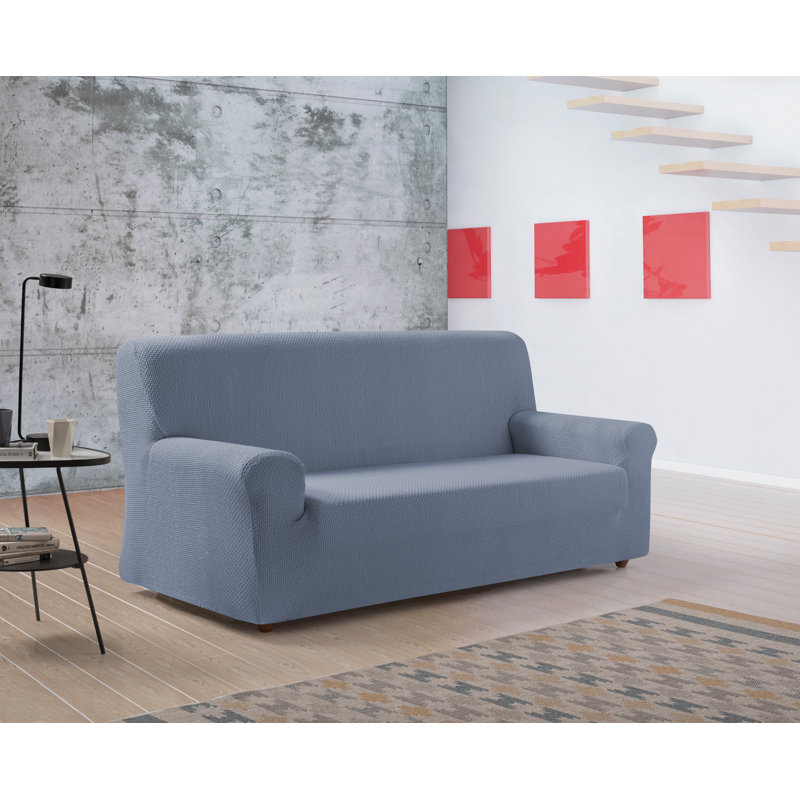 Parmax Box Cushion Sofa Slipcover, 1.34cm H x 34cm W x 7cm D, Light Blue
