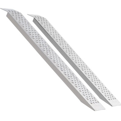 2-pack 47.2" Aluminum Loading Ramps – 880 Lbs Capacity, Anti-slip Shed & Step Ramps For Hand Trucks, Lawn Mowers, Atvs, Motorcycles