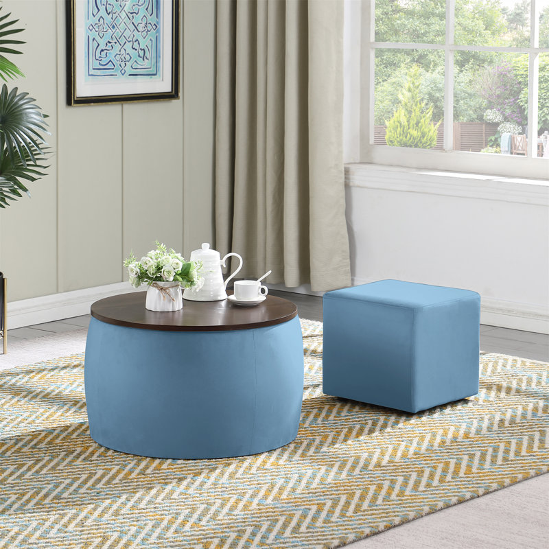 Marquetia Coffee Table, Blue