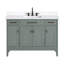 Madison 48" Single Bathroom Vanity with Carrara Marble Top-1833960061-1833960062