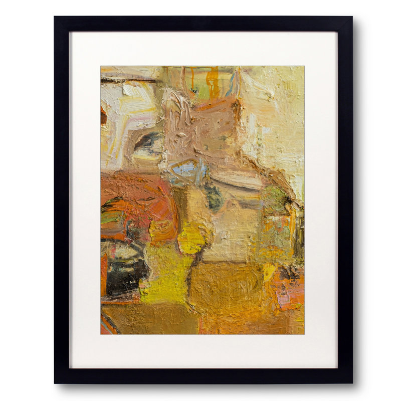 «368 Positano Sunset» par Anne B. Schwartz - peinture encadrée, H 21,25 po x l 17,25 po