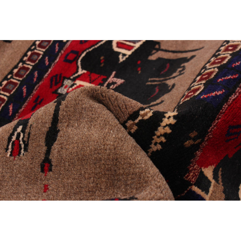 Tapis brun de guerre Largeros 2 pi 11 po x 4 pi 7 po