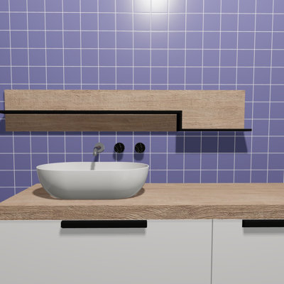 Torch Song 4'' W x 4'' L Glass Singular Tile