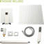 Pomme de douche double pour plafond, tête de plafond en nickel brossé de 16 po, apparence de plafond