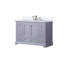 Meuble-lavabo simple 48 po X P 22 po D, plateau en marbre de culture et ensemble de robinet pour la maison-156673853