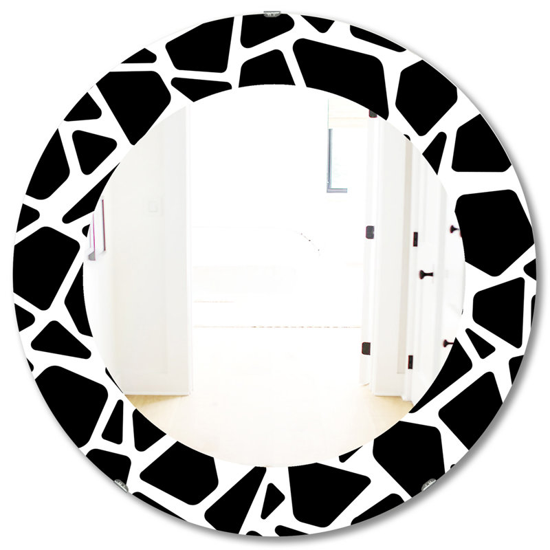 Miroir d'appoint moderne et contemporain, H 31,5 po x l po
