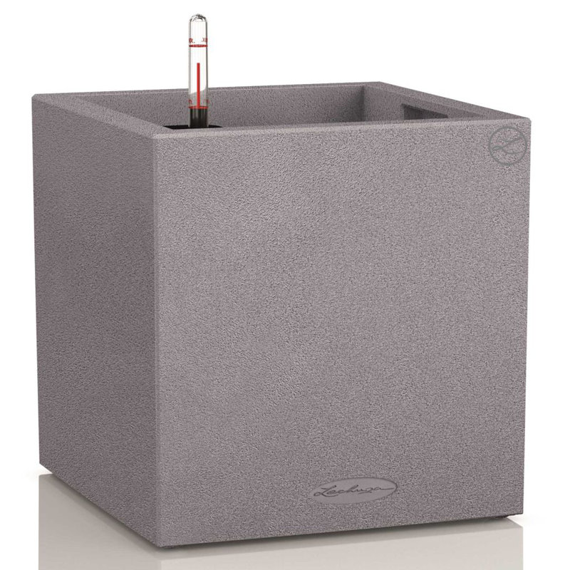 Lechuza Planter Canto Color Square 40 All-In-One, Grey